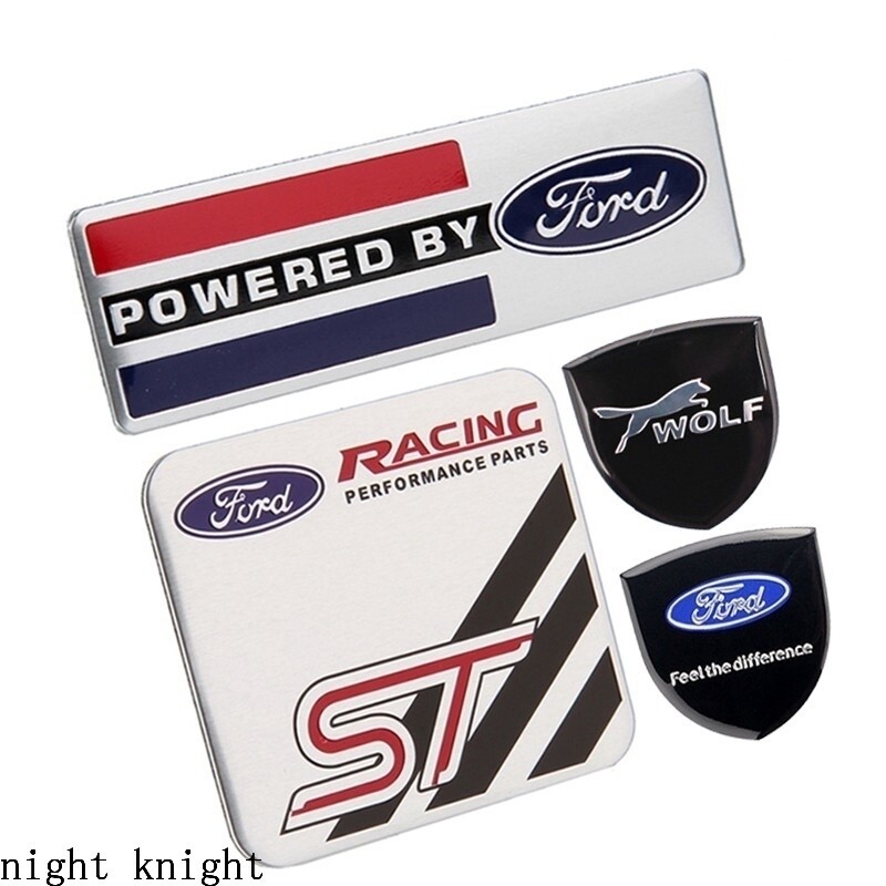 Wolf print metal car sticker for Ford Mustang Focus Mondeo Fiesta Ranger