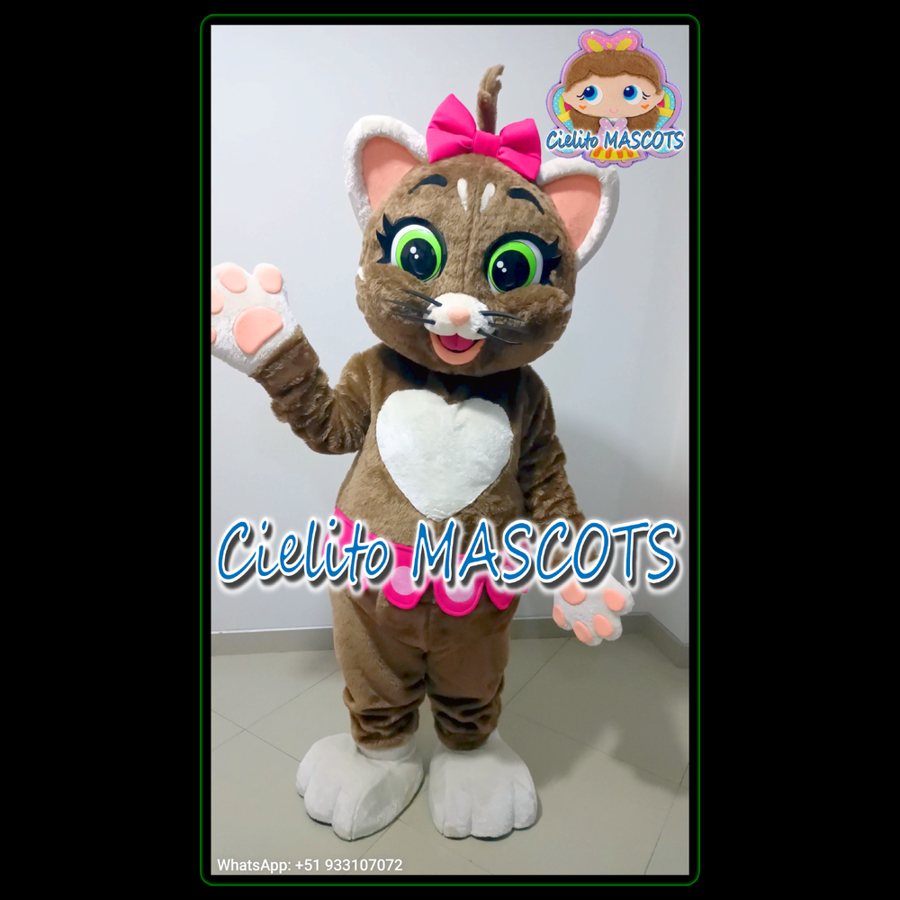PILOU Mascot Costume 44 cats cosplay botarga halloween cartoon