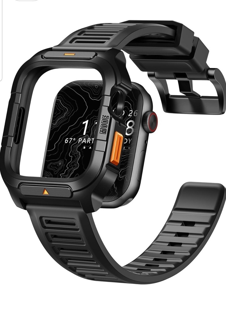 R-Case Compatible with Apple Watch Strap 45mm for Men - Soft Breathable Strap