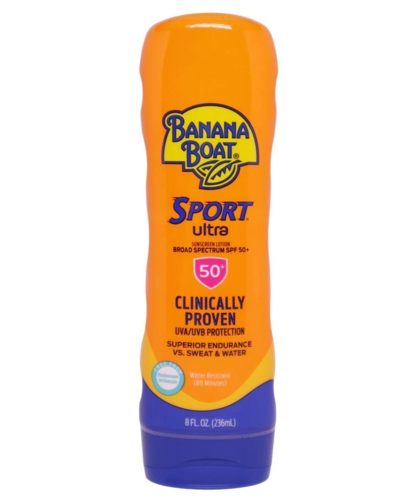 Banana Boat Sport Ultra SPF 50 Reef Safe Sunscreen Lotion 8 oz
