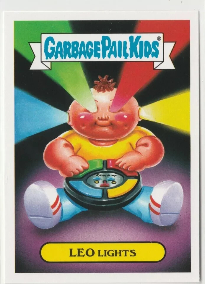 Leo Lights #8b Garbage Pail Kids GPK 2018 We Hate the '80s