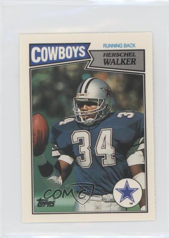 1987 Topps United Kingdom American Football Herschel Walker #58 Rookie RC