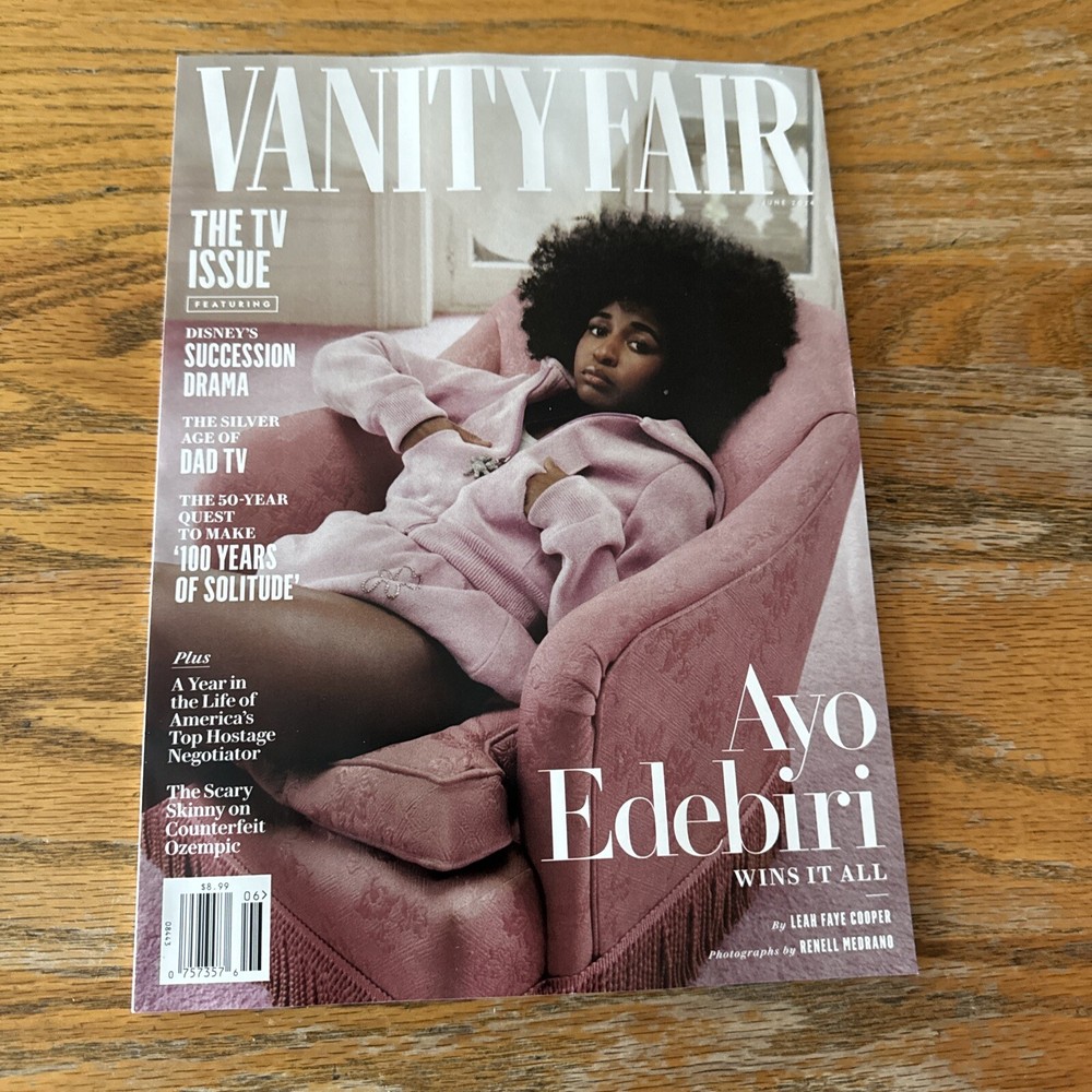 VANITY FAIR MAGAZINE June 2024 The TV Issue Ayo Edebiri Dad TV