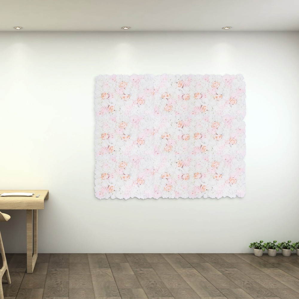 20X Artificial Flower Wall Romantic Flower Wall Wedding Background Decor 40x60cm