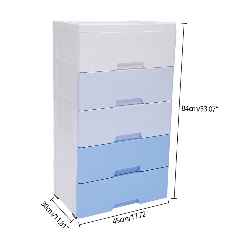 5 Drawers Storage Closet Drawers Cabinet Drawers Dresser Bedroom Cabinet Plastic