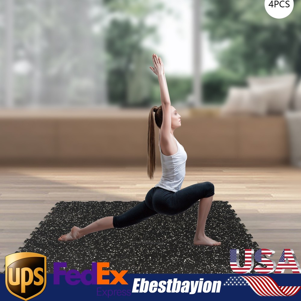 4x Home Exercise Gym Floor Mat Flooring Yoga Mat Fitness Tile Puzzle Pad 50*50cm