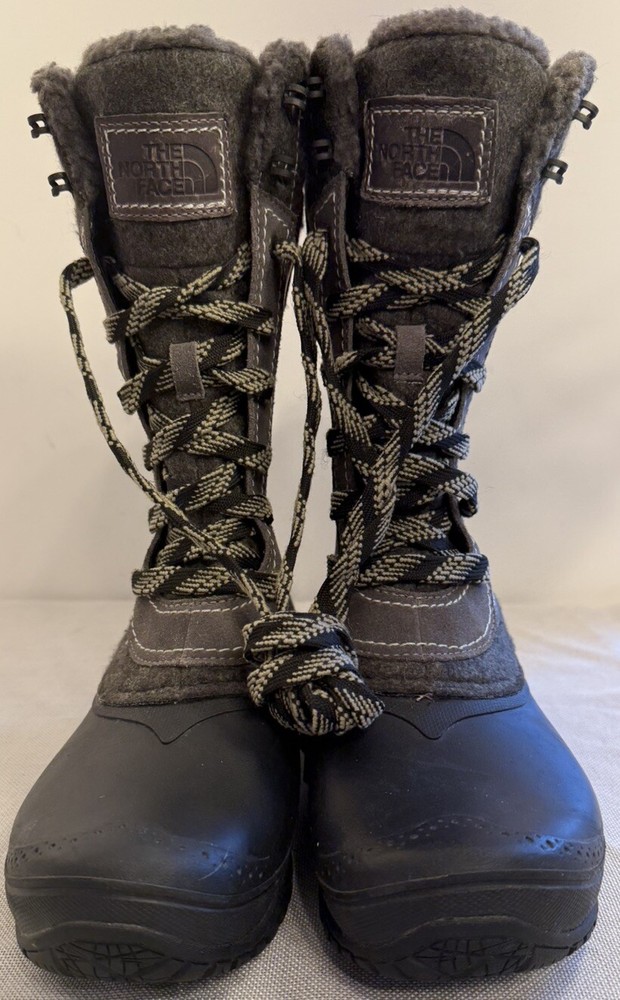 The North Face Grey Shellista III Mid Waterproof Insulated Womens Boots Size 6.5