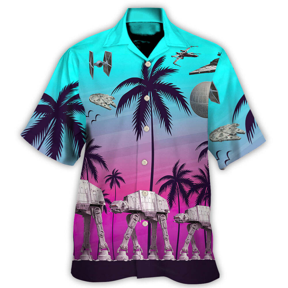 Starwars Summer Beaches   Hawaiian Shirt For Men Women Kids