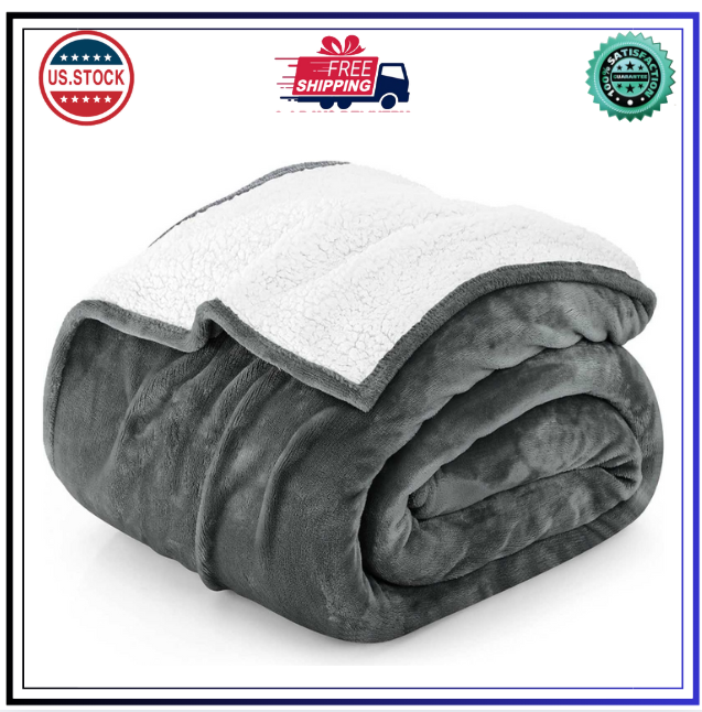 Utopia Sherpa Blanket, Full Size 90