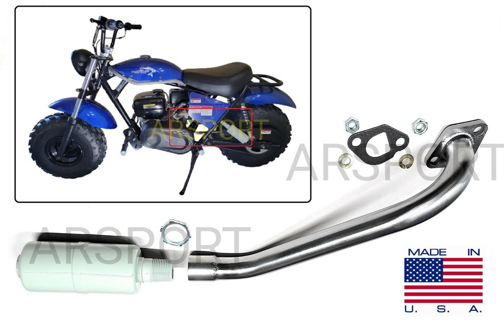 Exhaust Muffle for TrailMaster MB200-2 / Hurricane 200X Minibike Mini Bike.
