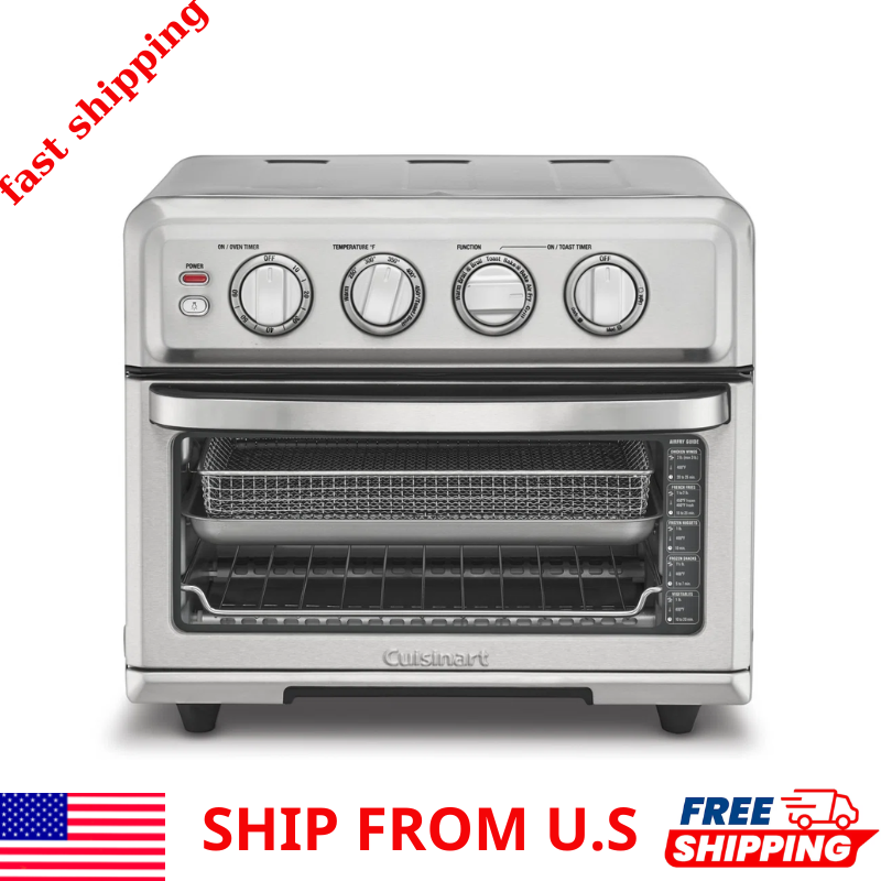 Cuisinart 8-in-1 Air Fryer Toaster Oven with Bake Grill in Silver