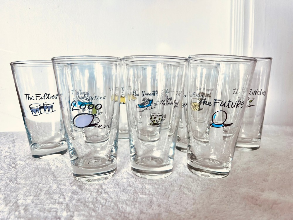 Rare Pottery Barn Millennium New Years Tumbler Set-image