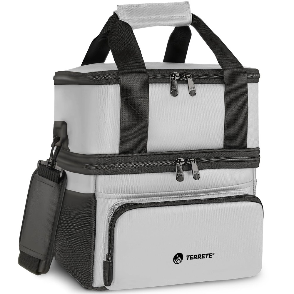 Insulated Double Deck Leakproof Lunch Box for Men and Women