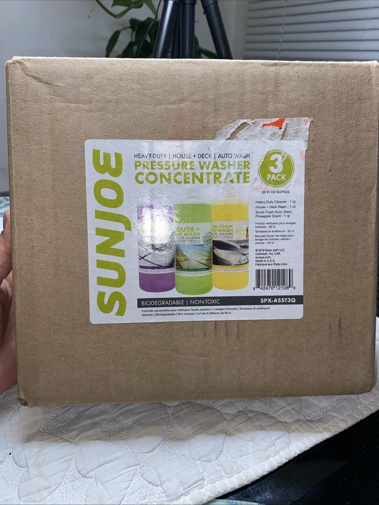 Sun Joe 3-Pack Pressure Washer Concentrate Auto Foam All Purpose Cleaner New