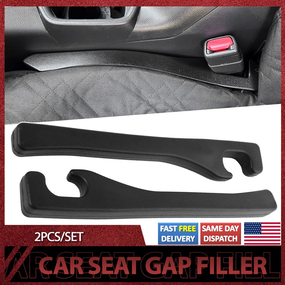 Universal 2pcs Car SUV Seat Gaps Filler Crevice Blocker Console Side Fill Strip;
