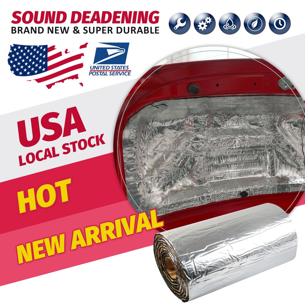 Self-adhesive Sound Deadener Heat Shield Car Firewall Hood Floor Insulation Mat
