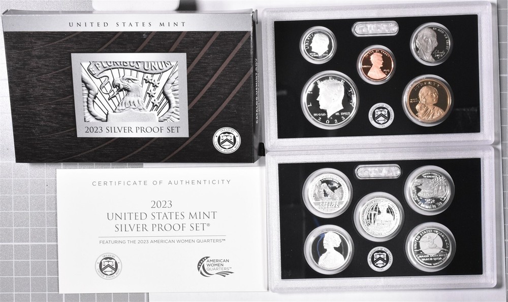 2023-S U.S. Mint Silver Proof 10 Coin Set With Box & COA