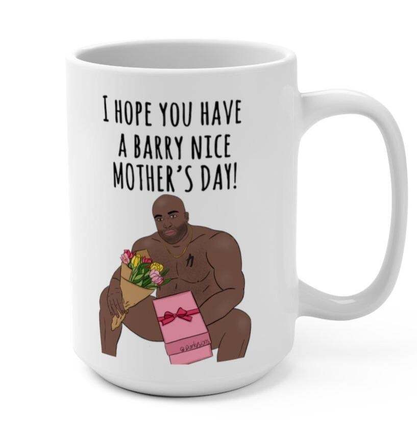 **Personalized Mother's Day Coffee Mug for Mom - Barry Woods Design**  