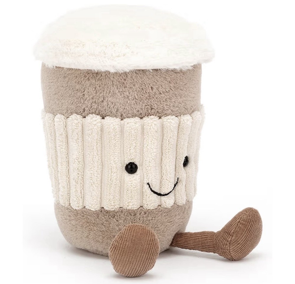 Jellycat Amuseables Coffee-to-Go 6”, Authentic, New with Tags