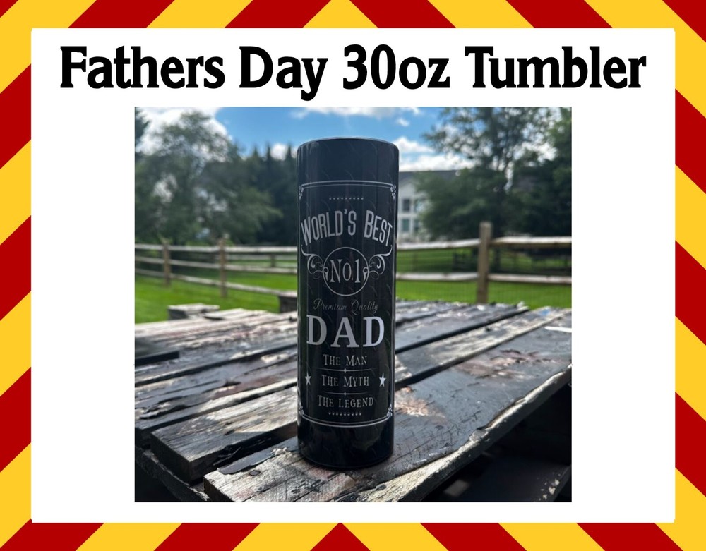 Fathers Day Gift - 30oz DAD the Man the Myth the Legend Hot/Cold Tumbler w/Name-image