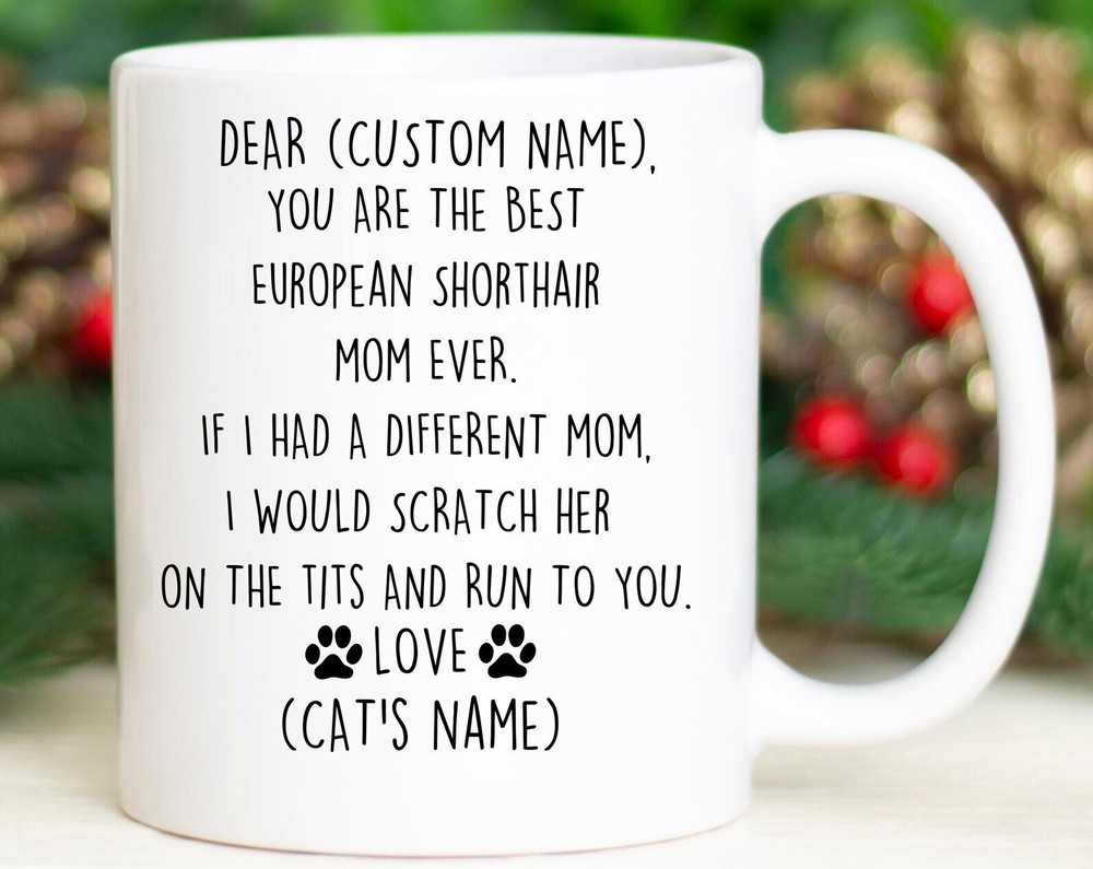 European Shorthair Mom Birthday Gift European Cat Mom Christmas Gift European Ca