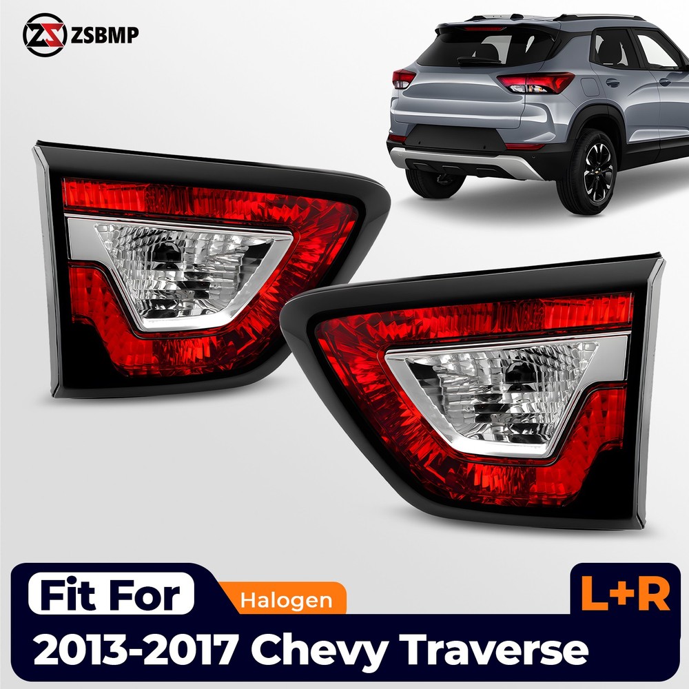 Rear Inner Tail Light Brake Lamp For 2013-2017 Chevy Traverse  Left + Right Side
