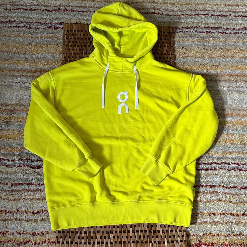On Cloud Running Club Hoodie Hoody Pullover Yellow Men's Size Large L
