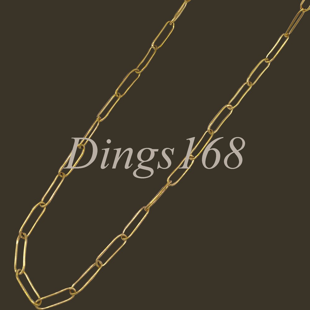 Collar de cadena con clip de papel de 24