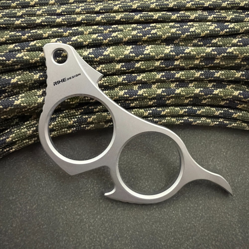 RIHE Design TC4 TITANIUM kangaroo EDC Mini Tool ruit orange peeler Bottle opener