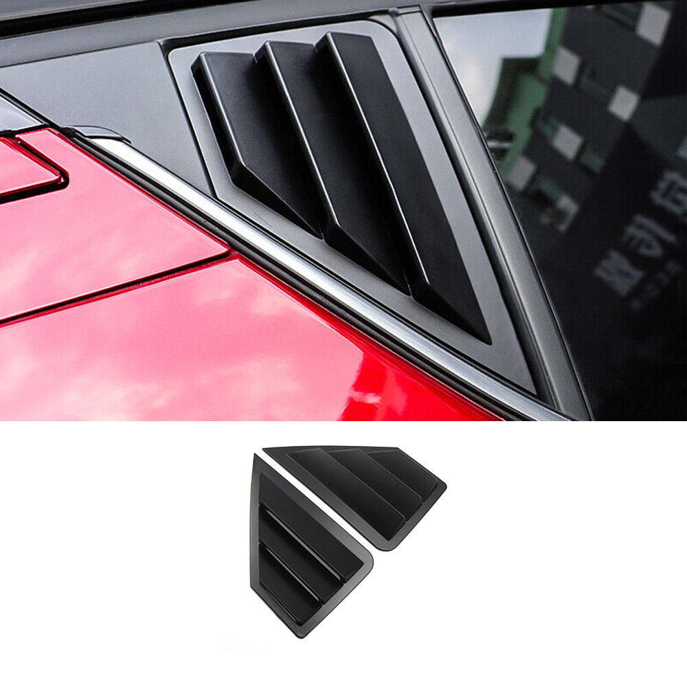 Side Window Louver Shutter Frame Trim For Toyota C-HR CHR 2016-2023 Matte Black