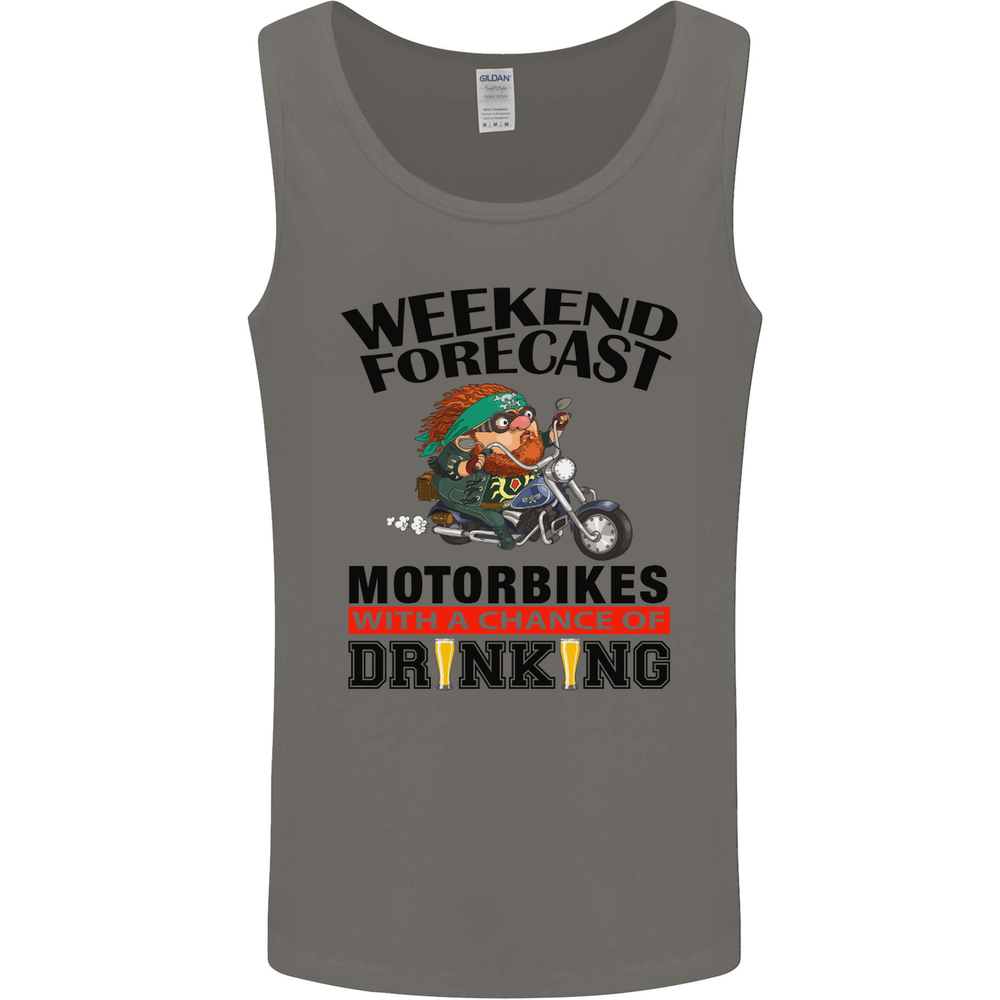 Weekend Forecast Motorbikes Mens Vest Tank Top