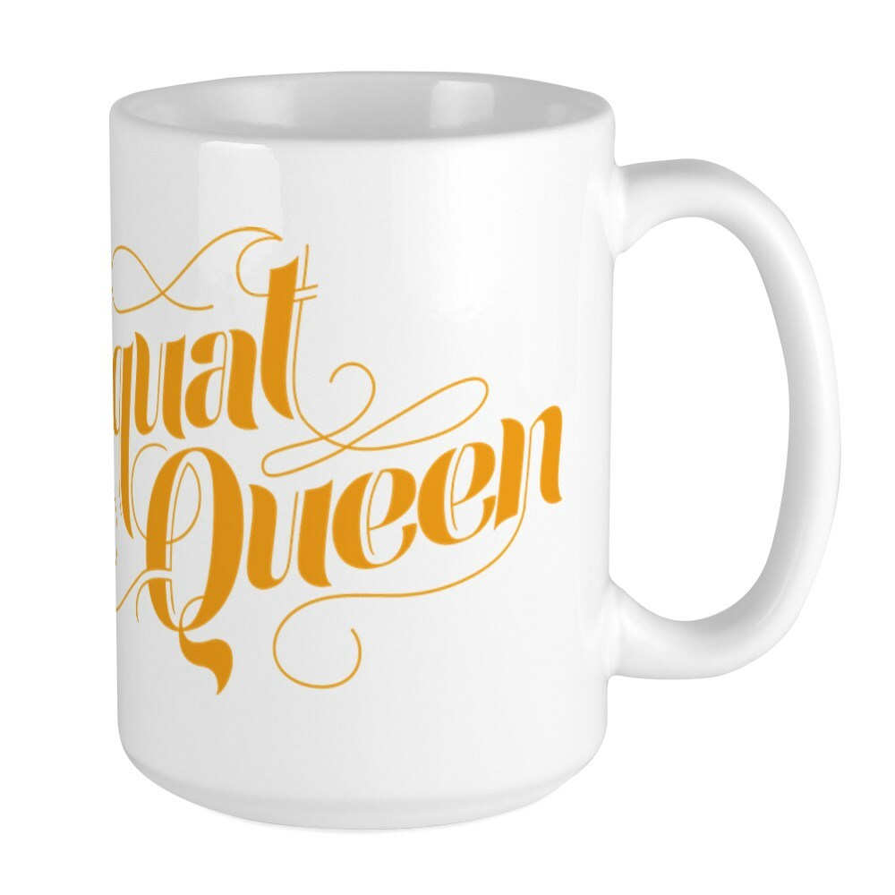 CafePress Squat Queen Coffee Mug, Large 15 oz. White Coffee Cup (2028000658)
