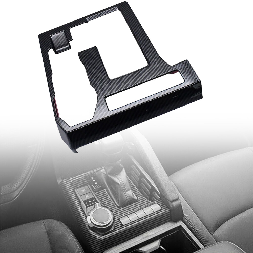 For 2024 Toyota Tacoma Carbon Fiber Black Central Control Gear Shift Panel Trim