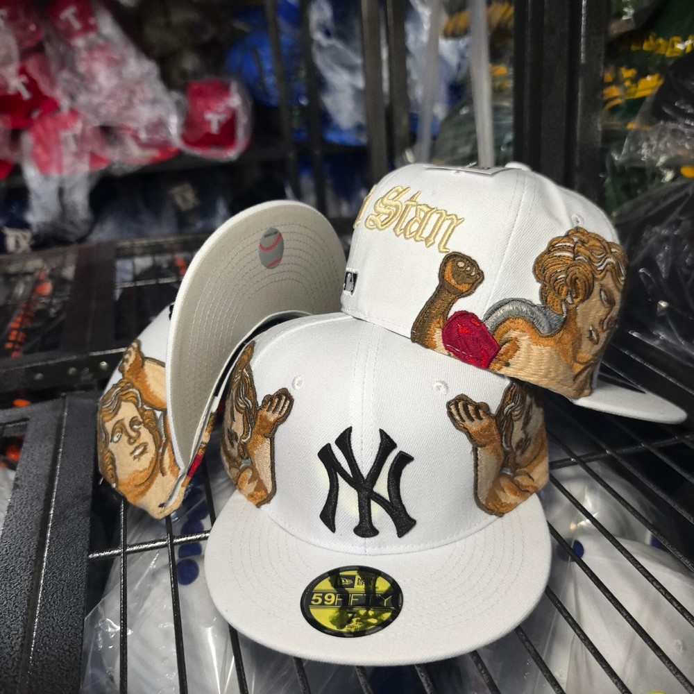 New MLB New Era Jon Stan New York Yankees 59FIFTY Fitted Cap - White Series