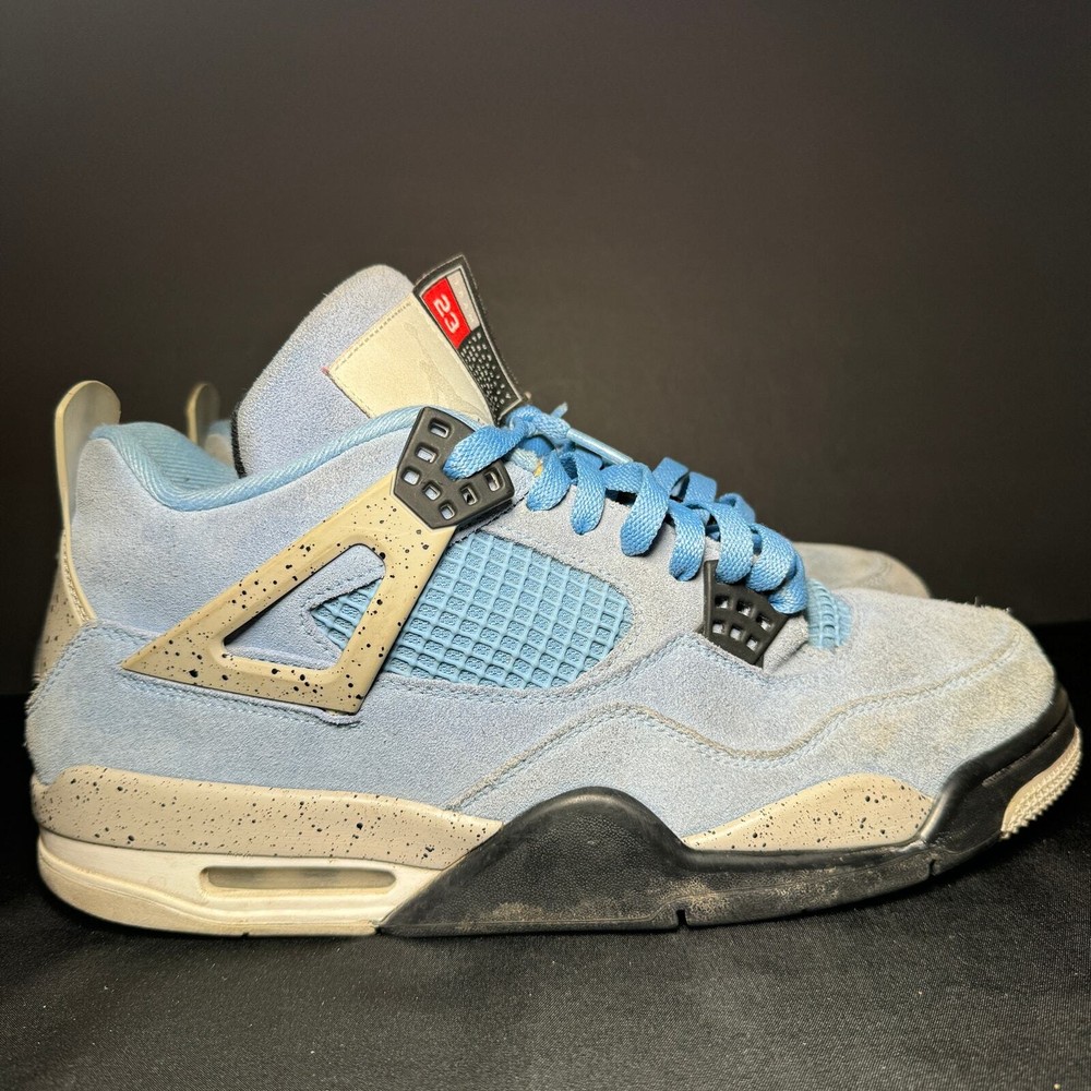 Size 10.5 - Nike Air Jordan 4 Retro University Blue Men's Shoes - Ships Now