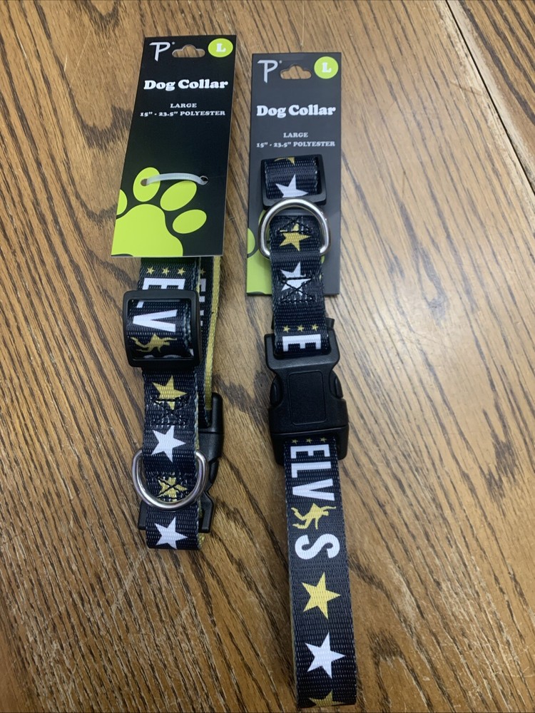 ELVIS Large Dog Pet Collar Polyester Quick Release Buckle- 15