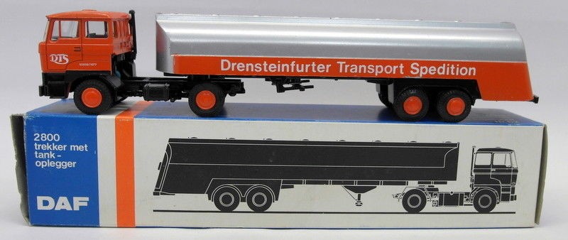 Lion Car 1/50 Scale - Nr.62 DAF Truck & Tanker Drensteinfurter DTS Model Truck