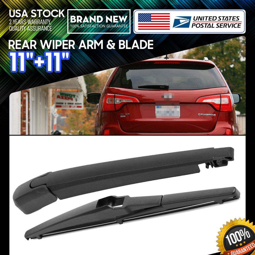 One Set 11''+11'' Premium Soft rubber Windshield Rear Wiper Blade All Season