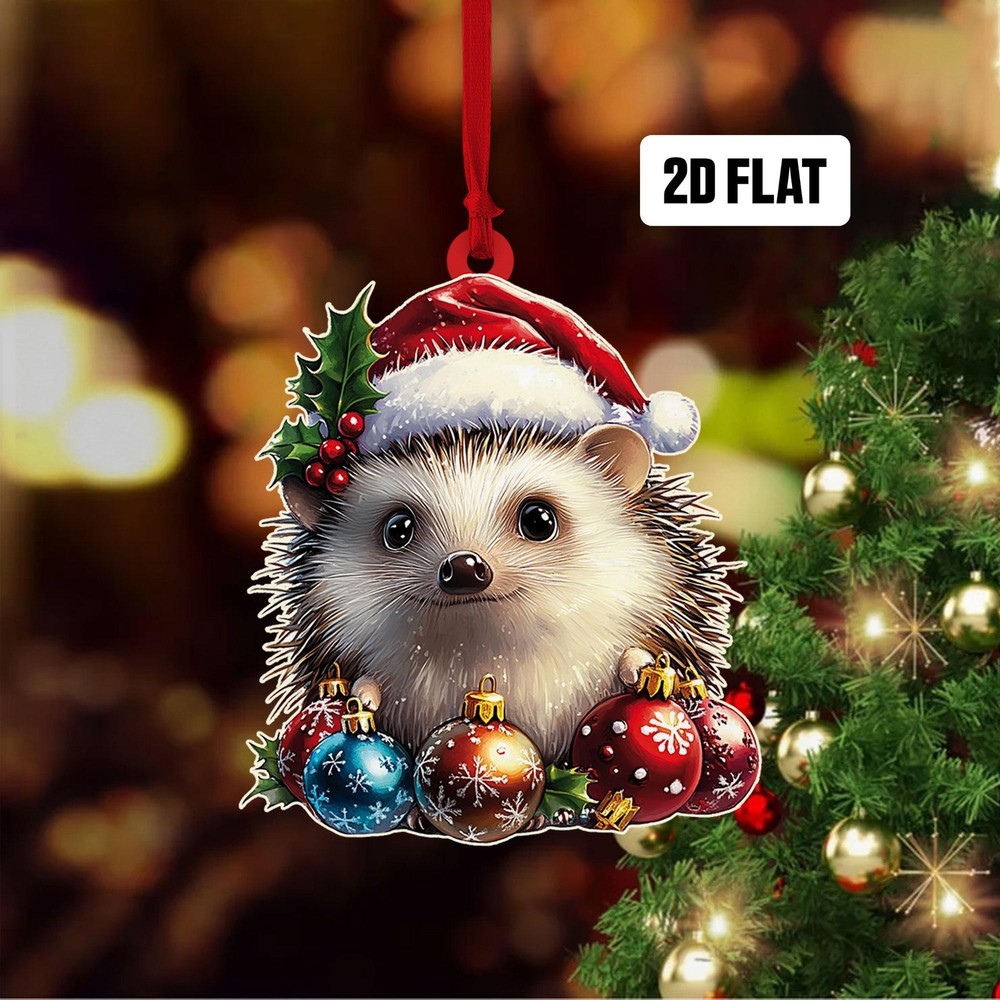 Hedgehog 2D Flat Ornament  Hedgehog Rearview Mirror Car Accessories  Hedgehog