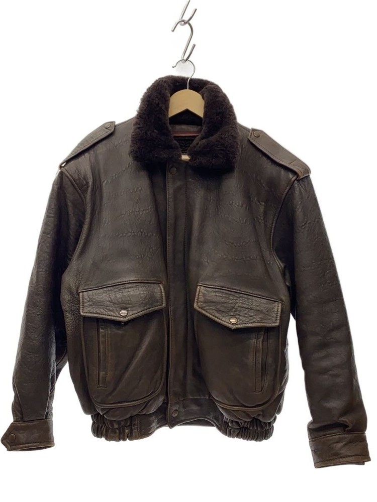 Mother Flight Jacket/L/Sheep Leather/Brw/Plain/Dj-1 3390