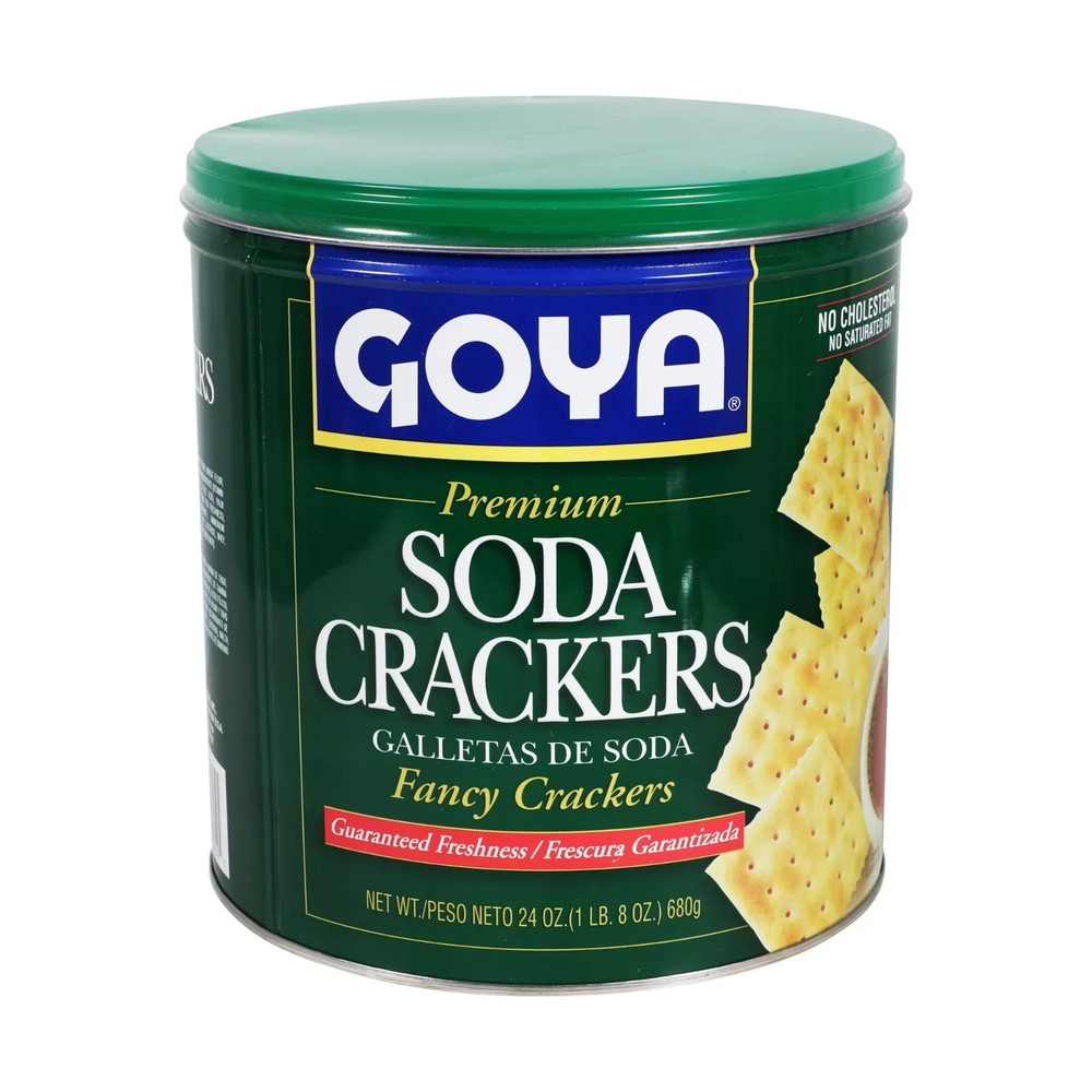 Goya Soda Crackers 24oz Can Fancy Crackers No Shipping to California