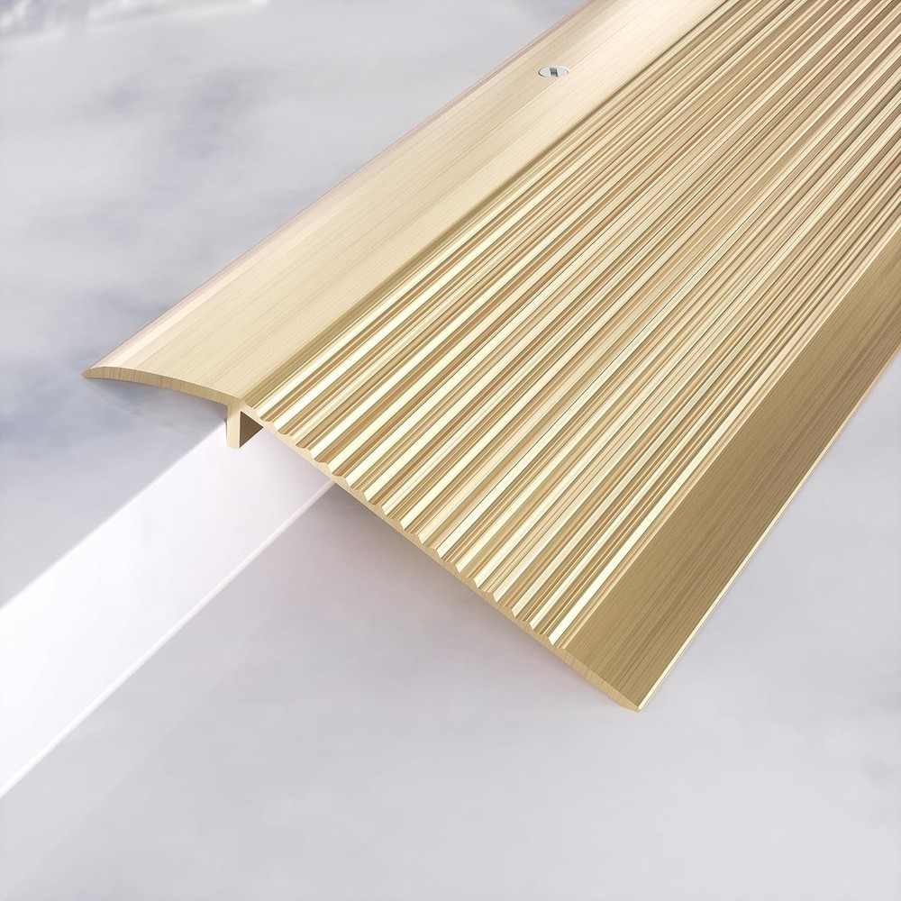 Metal Floor Transition Strip Aluminum Threshold for Doorways for Gap from 0.4″to