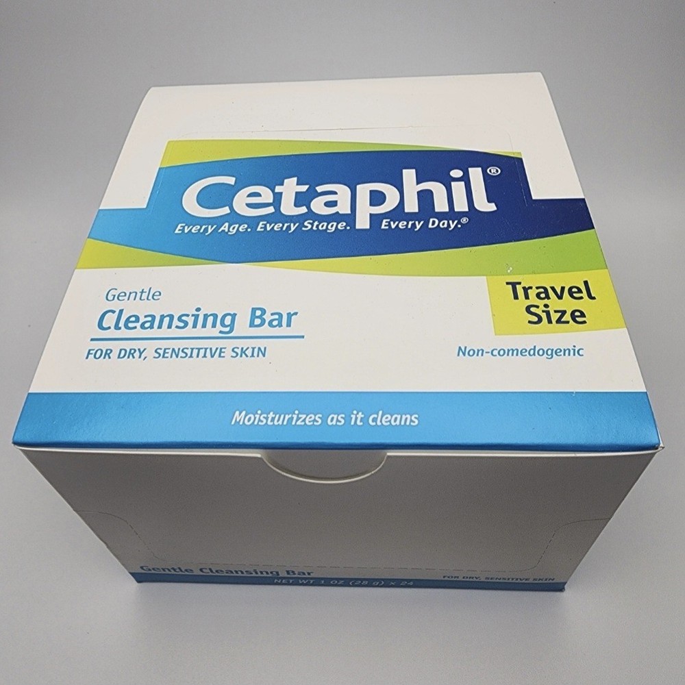 Cetaphil Gentle Cleansing Bar Travel Size 1 oz – For Dry Sensitive Skin,...