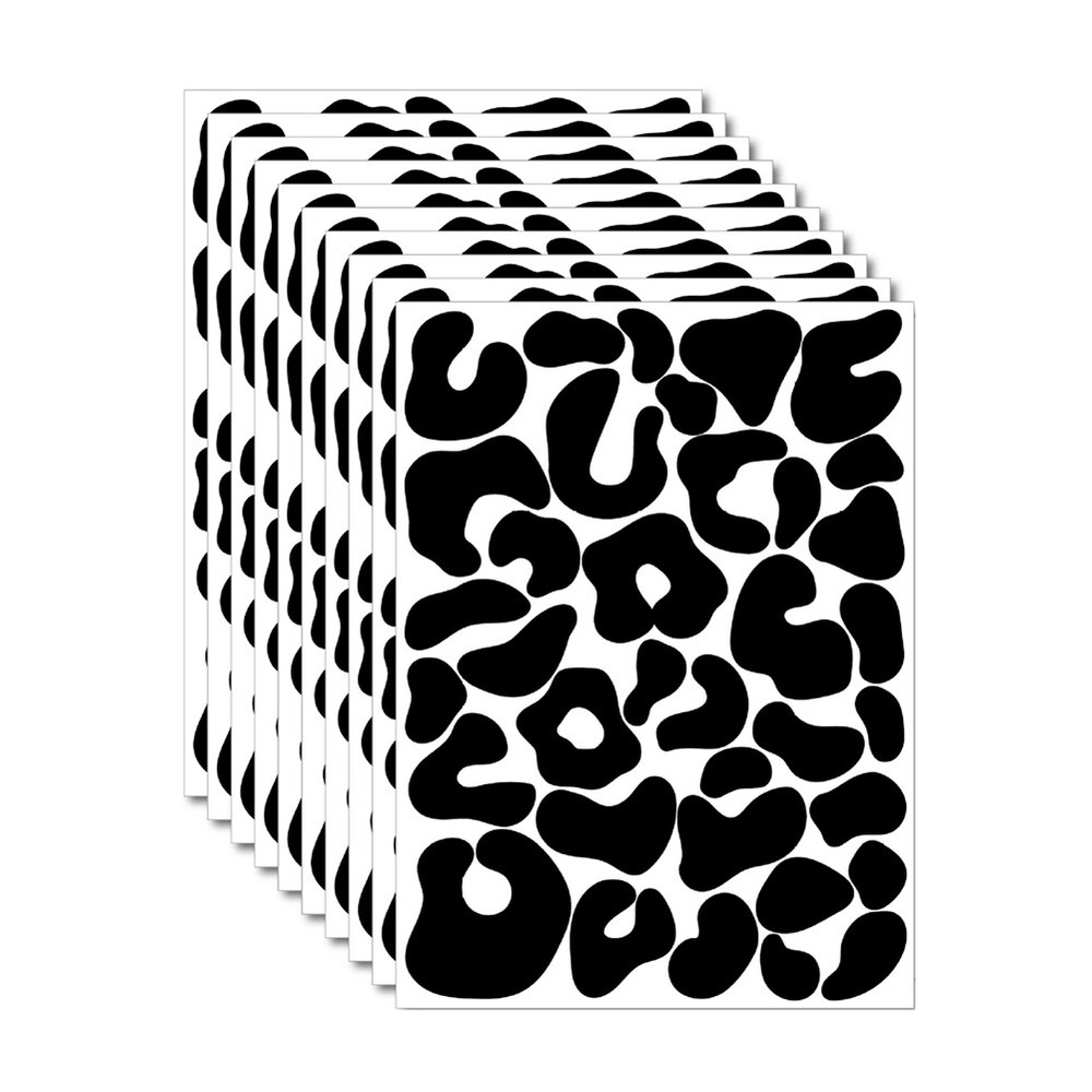 10 Sheets Polka Dot Peel and Stick Wall Decor Stickers Art F7L44280