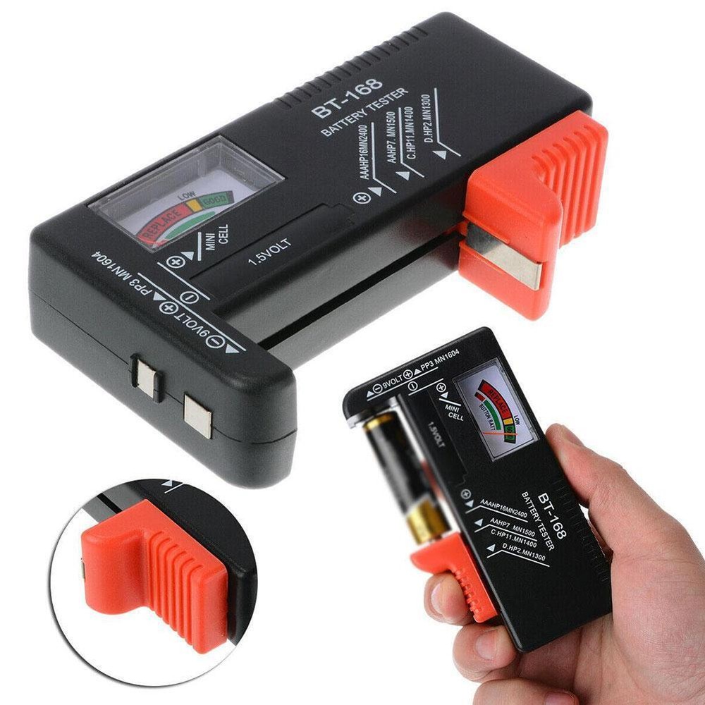 Battery Tester Checker Universal For AA AAA C D 9V Button Batteries4c 1.5V H8I5