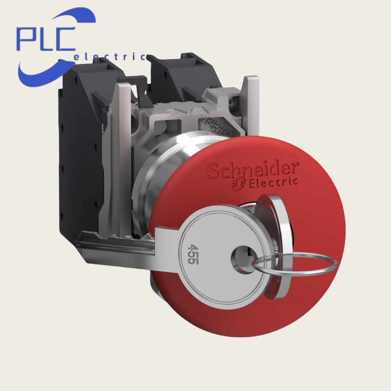 NEW SCHNEIDER XB4BS9445GEX Complete emergency stop push button 455 key RELEASE