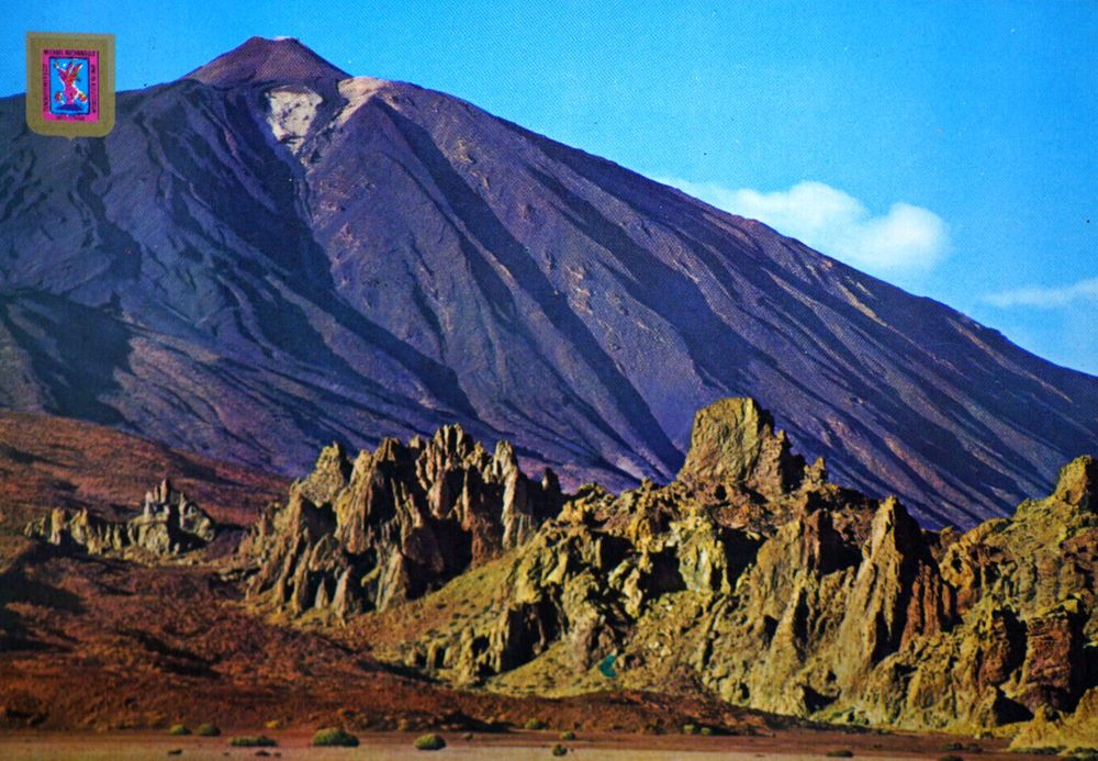 Postcard Spain Canary Islands Santa Cruz de Tenerife Volcano Teide Ucana Valley