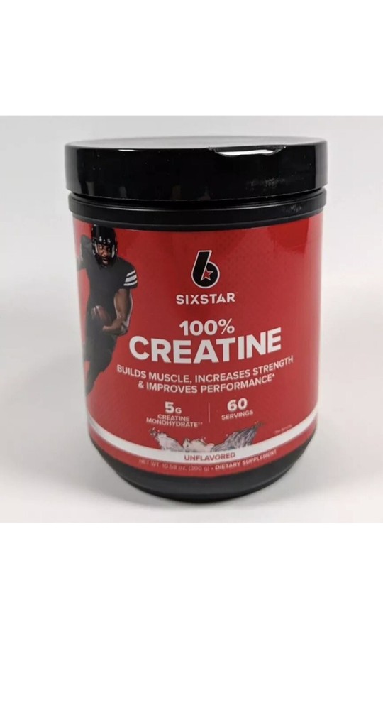 Six Star Creatine Unflavored 10.58 Oz Exp 12/25