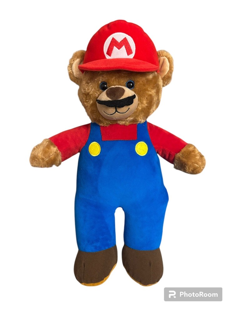 Build-A-Bear Workshop Nintendo Super Mario Stuffed Plush Bear 2017