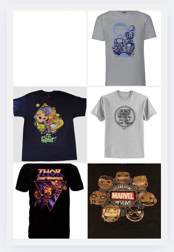 Size XL Funko POP! Marvel Collector Corps T-Shirts, New, YOUR CHOICE, Ship Free